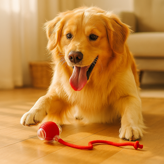 Interaktive Spielball mit Schwanz für Hunde