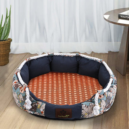 Robustes Hundebett Mit Spielseil Und Stauraum