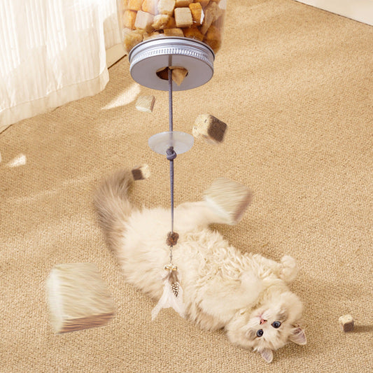 Hängendes Katzenspielzeug Mit Leckerli-ausgabe
