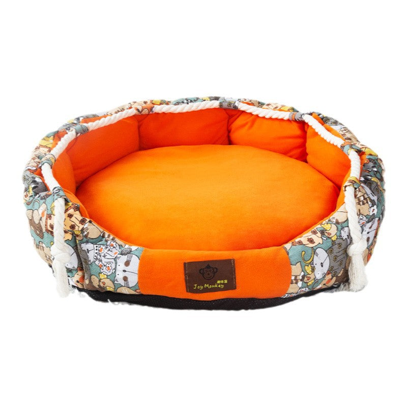 Robustes Hundebett Mit Spielseil Und Stauraum