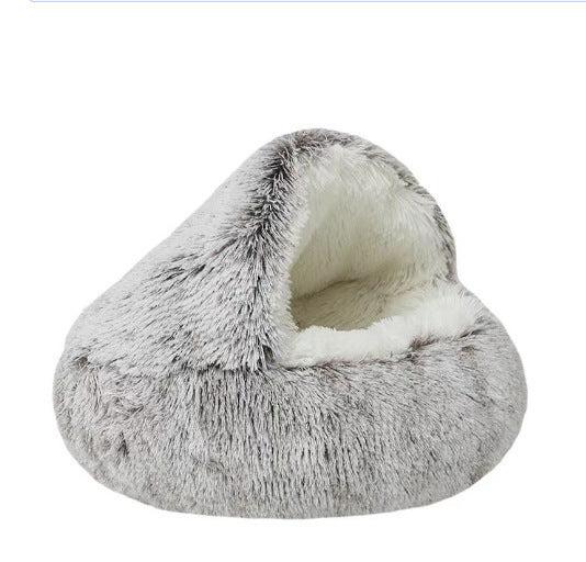 2in1 Hunde Schlafhöhle & Kuschelbett