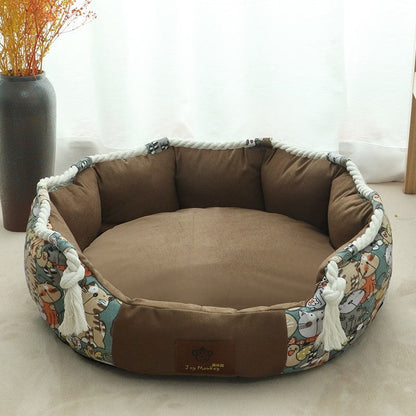 Robustes Hundebett Mit Spielseil Und Stauraum