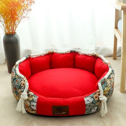 Robustes Hundebett Mit Spielseil Und Stauraum