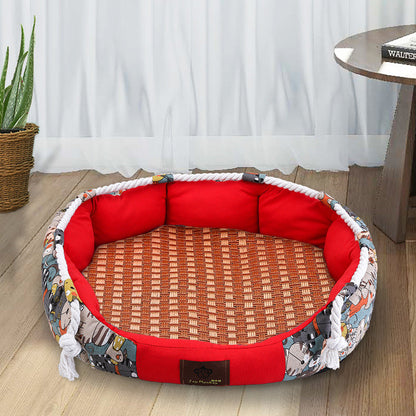 Robustes Hundebett Mit Spielseil Und Stauraum