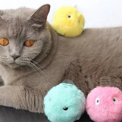 Plüsch-spielbälle Mit Tiergeräuschen Für Verspielte Katzen (3er Set)