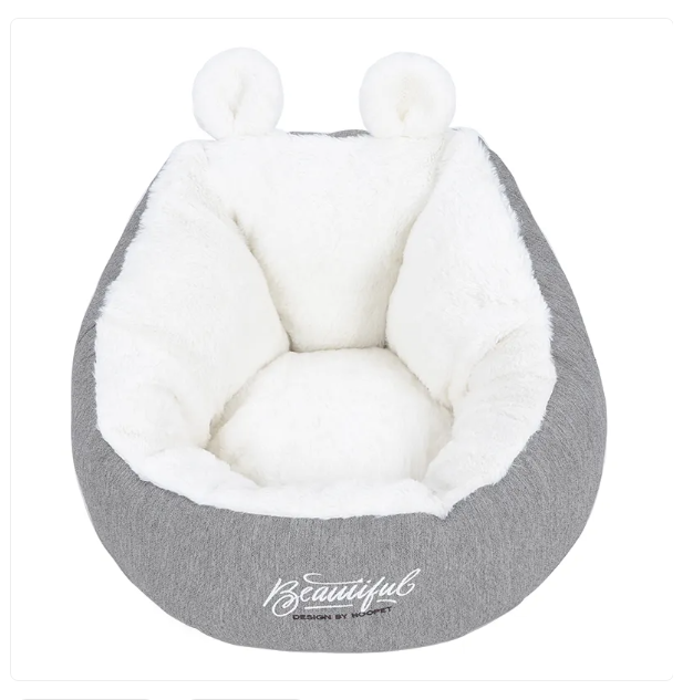 Kuscheliges Katzenbett mit Ohren-Design – Weich und Bequem für Katzen und Kleine Hunde