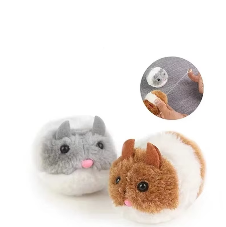 Interaktives Katzen-Spielzeug – Elektrischer Plüsch-Hamster