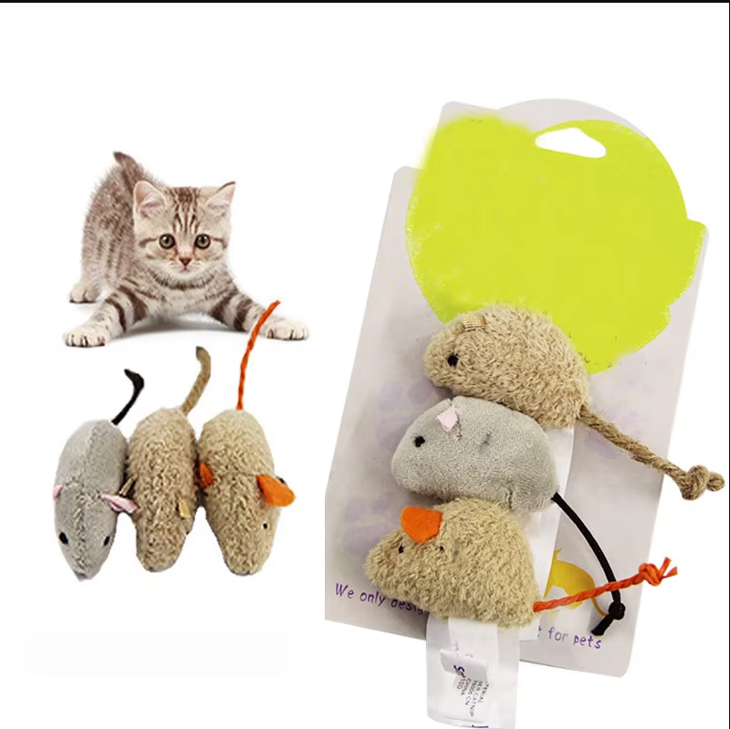 Plüsch-mäuse Katzenspielzeug – Interaktives Beutespiel Für Verspielte Stubentiger