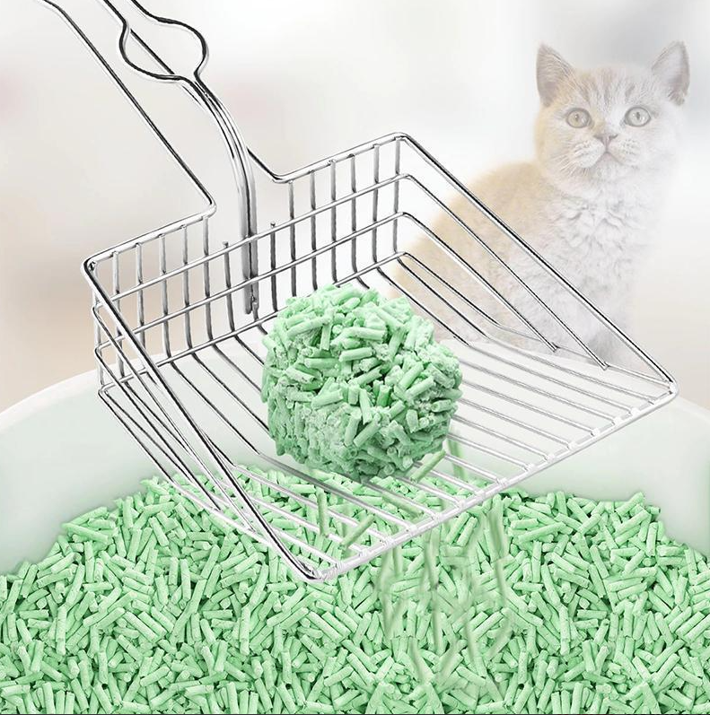 Katzenstreu-Schaufel aus Edelstahl