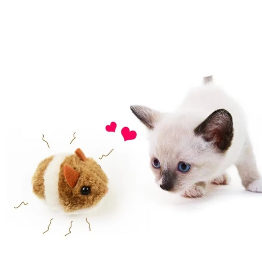Interaktives Katzen-Spielzeug – Elektrischer Plüsch-Hamster