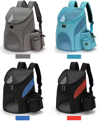 Haustier-Trage-Rucksack mit Netzdesign – Bequeme Transporttasche für Katzen und kleine Hunde