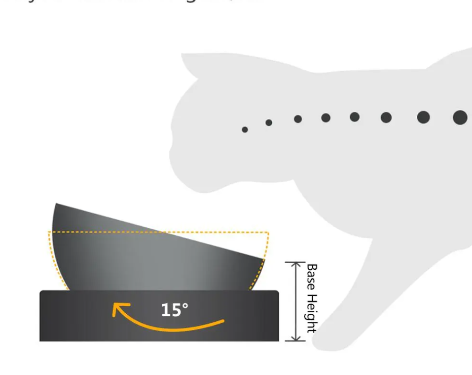Doppelnapf Für Katzen Aus Edelstahl Mit Standfuß