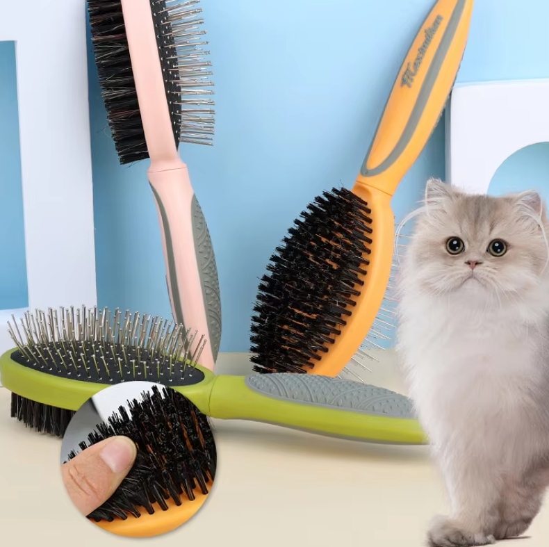 Doppelseitige Haustierbürste – Sanfte  Effektive Fellpflege Für Hunde  Katzen