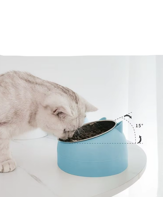 Katzennapf Mit 15-grad Neigung Für Angenehmes Fressen
