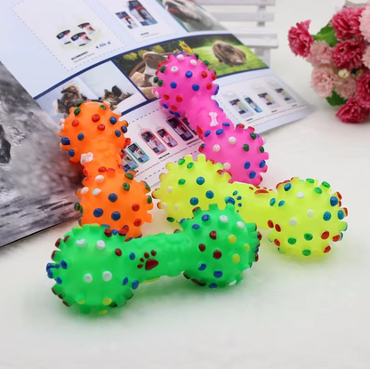 Hundespielzeug Zum Kauen – Bunte Kauspielzeuge In Form Von Hanteln