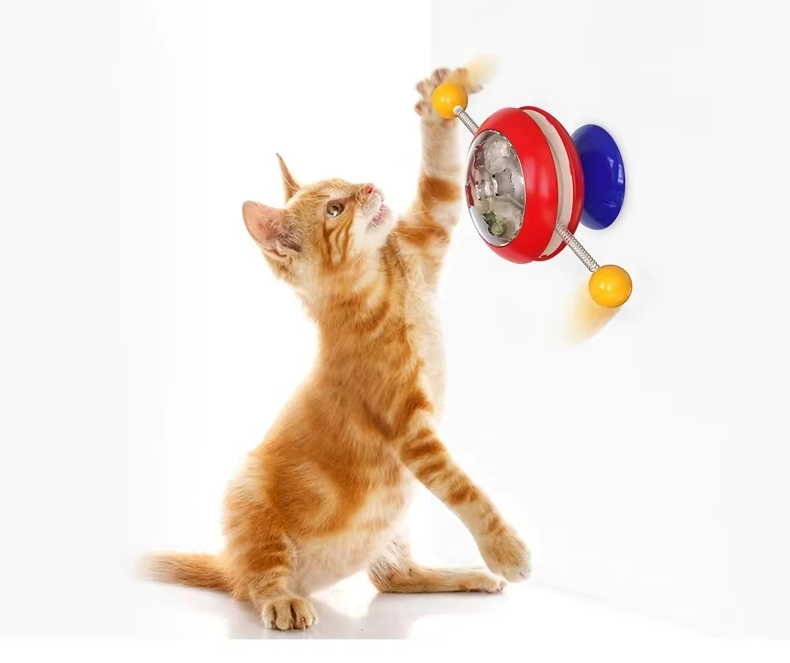 Interaktives Katzenspielzeug Mit Drehbällen – Spielzeug Für Aktive Katzen