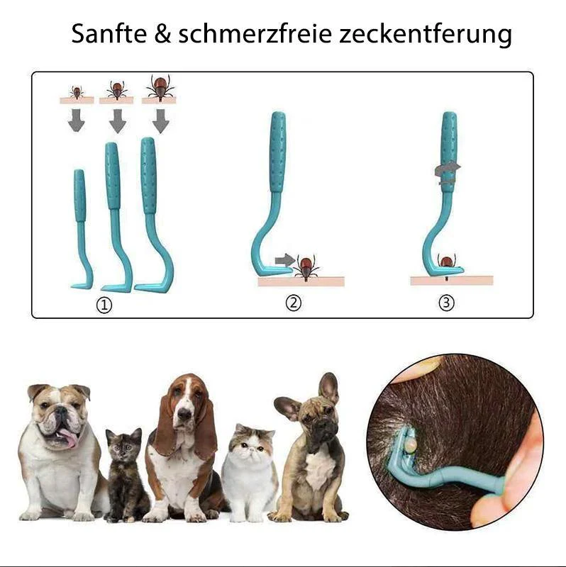 Haustier-Zeckenhaken Set (3 Stück)