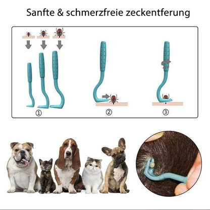 Haustier-Zeckenhaken Set (3 Stück)