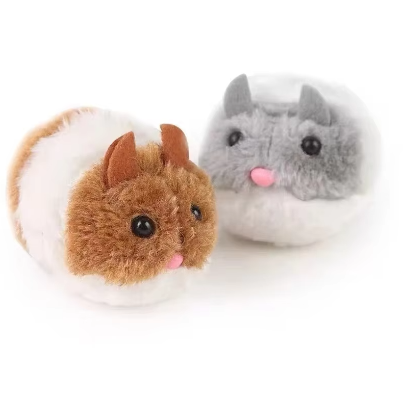 Interaktives Katzen-Spielzeug – Elektrischer Plüsch-Hamster