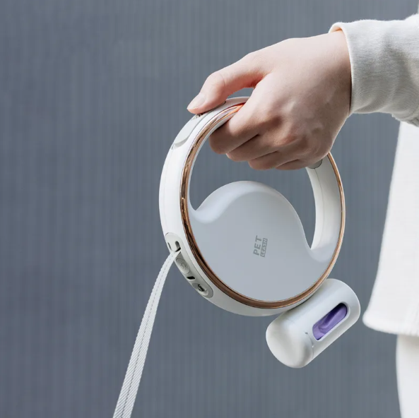 Hundeleine mit LED-Licht und Ausziehbarem Mechanismus für Sicheres Gassi Gehen