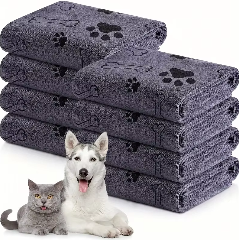 Superabsorbierendes Hundehandtuch – Weiches  Schnell Trocknendes Mikrofaser-Handtuch Für Hunde  Katzen
