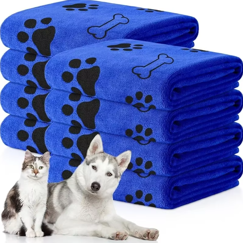 Superabsorbierendes Hundehandtuch – Weiches  Schnell Trocknendes Mikrofaser-Handtuch Für Hunde  Katzen