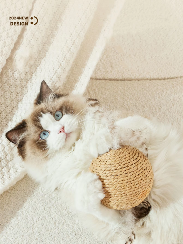 Natur-sisalball – Kratz- Und Spielball Für Katzen