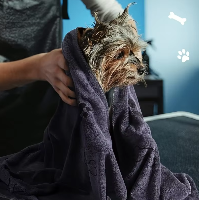 Superabsorbierendes Hundehandtuch – Weiches  Schnell Trocknendes Mikrofaser-Handtuch Für Hunde  Katzen
