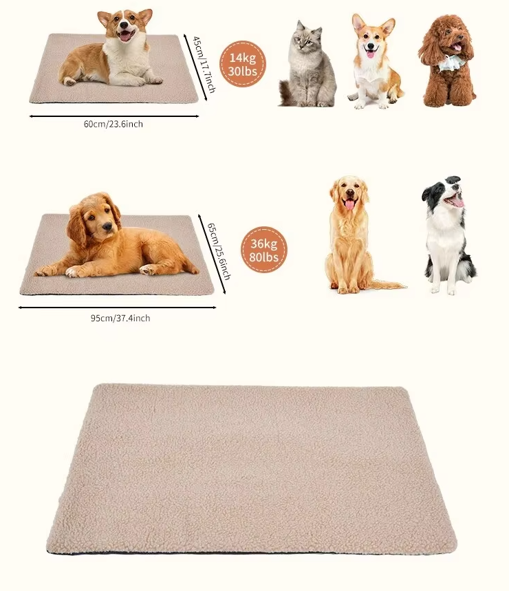 Selbsterwärmende Haustier-Decke – Kuschelige Wärmematte Für Katzen  Hunde