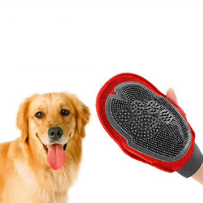 Hundebad Handschuh – Massage- und Fellbürste für Hunde Zur Sanften Reinigung und Pflege