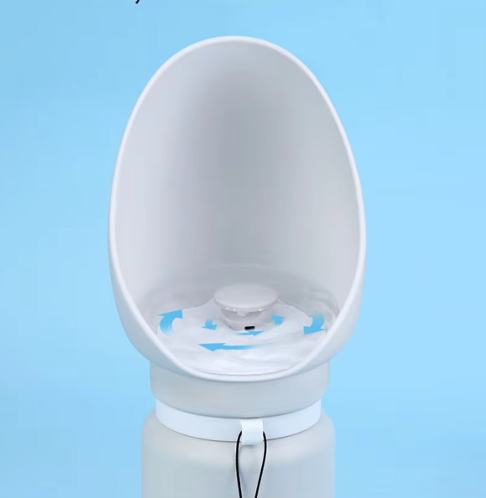 Reise-wasserflasche Mit Ausklappbarem Napf