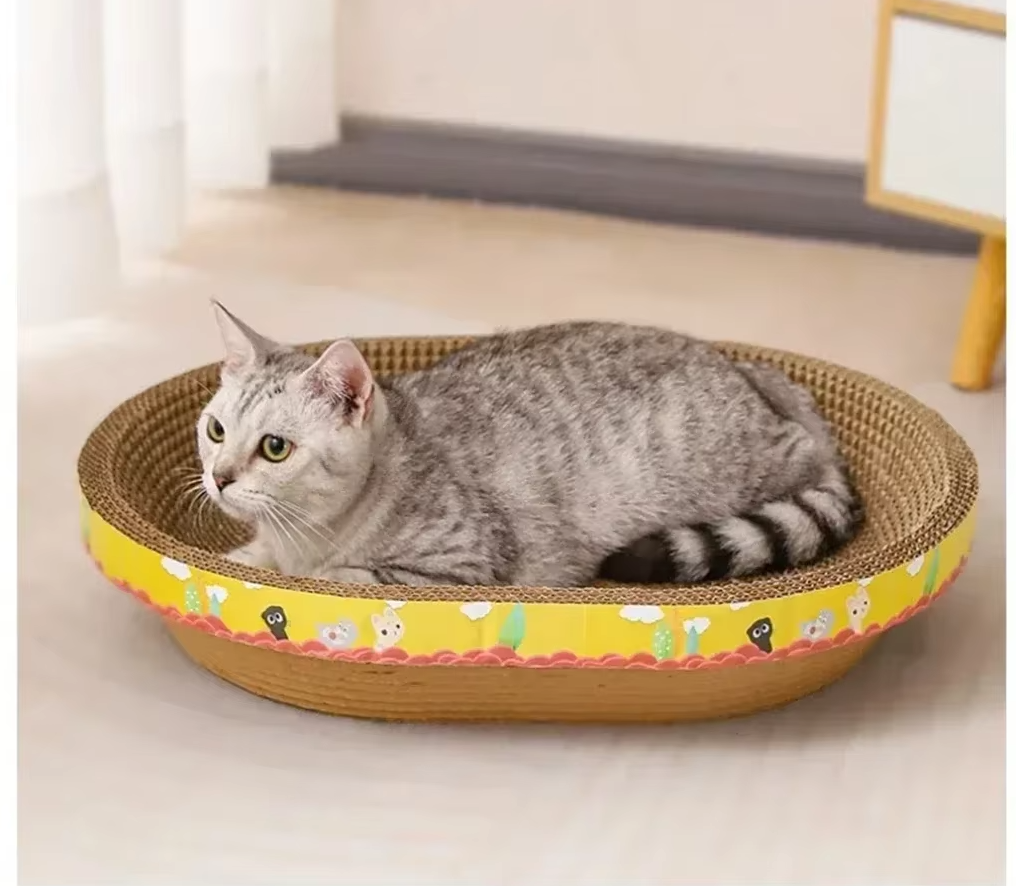 Kratzfeste Katzenliegeschale – Robuste Kratzmatte Mit Großem Komfortbereich