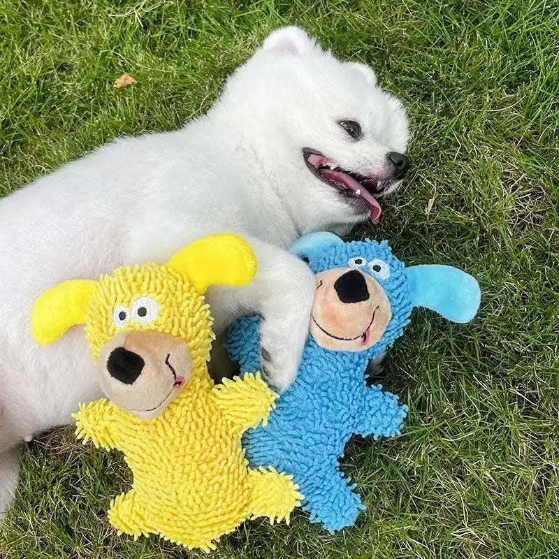Kicherndes Zahnreinigungsspielzeug in Hundefarben