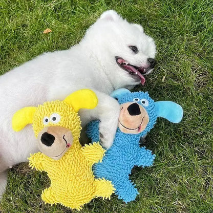 Kicherndes Zahnreinigungsspielzeug in Hundefarben