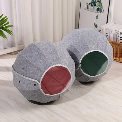 5-in-1 Katzenbett Mit Spielzeugtunnel