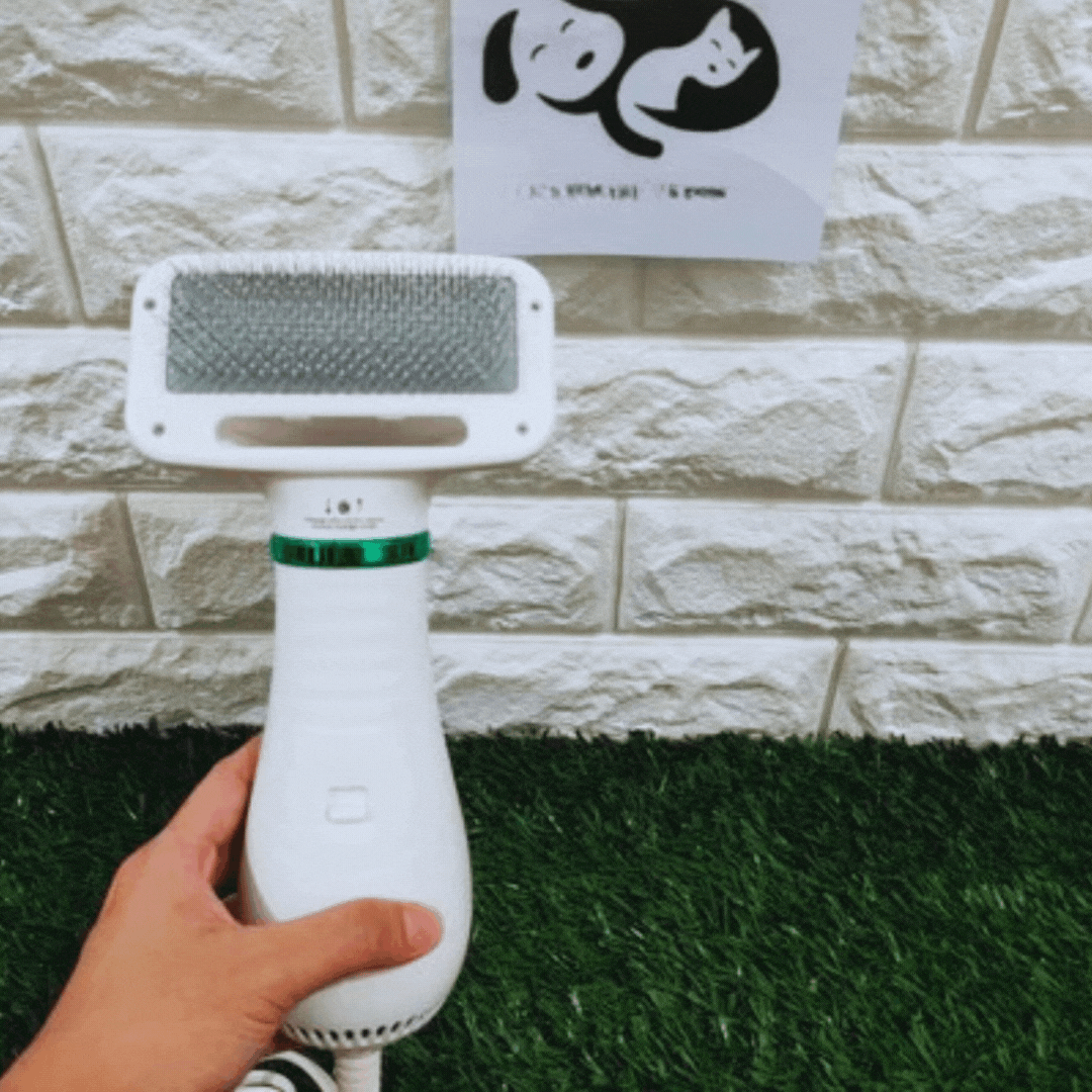 3-in-1 Multifunktionaler Haustierkamm – Haartrockner Kamm und Massager