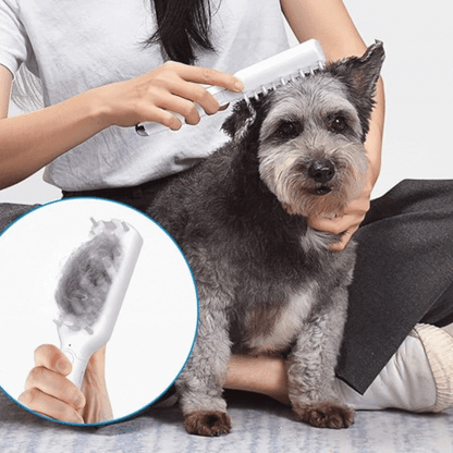 Elektrische Massagebürste für Haustiere mit USB-Aufladung und Fellpflegefunktion