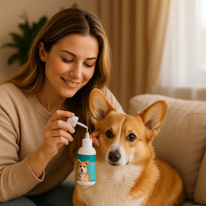 Natürliches Ohren Reinigungsmittel für Hunde
