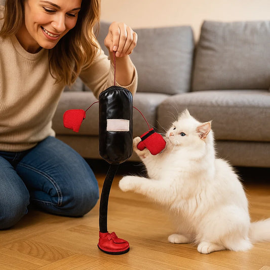 Interaktives Boxsack Katzen Spielzeug