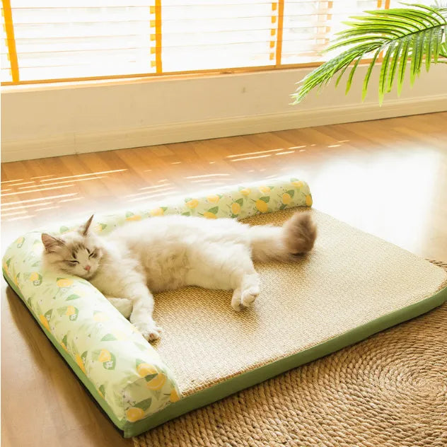 Kühlmatte für Katzen mit erhöhtem Rand – Sommerliche Erfrischung für Haustiere