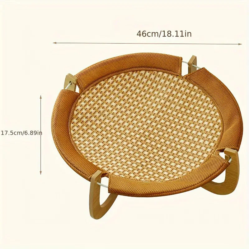 Rattan Katzen Hängematte mit Kühlfunktion