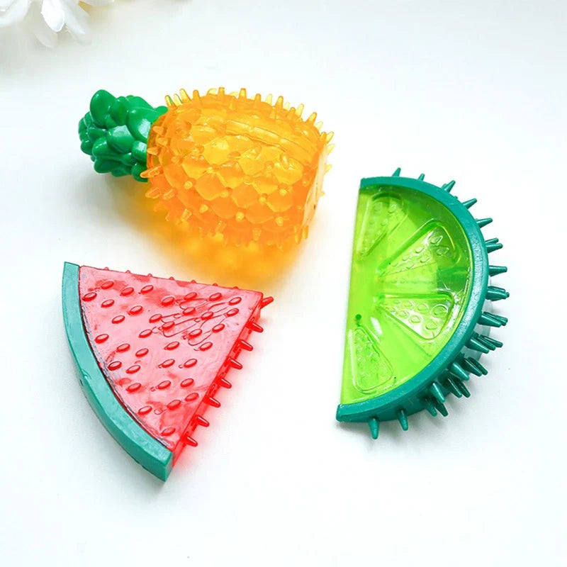 Kühlendes Hunde Kauspielzeug im Fruchtdesign
