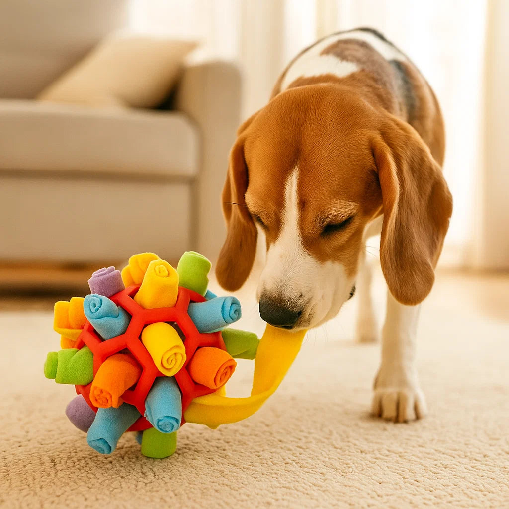 Interaktiver Leckerliball für Hunde