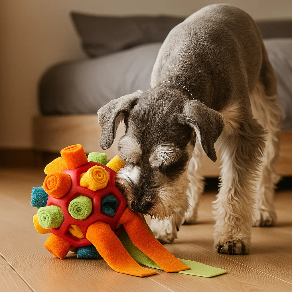 Interaktiver Leckerliball für Hunde