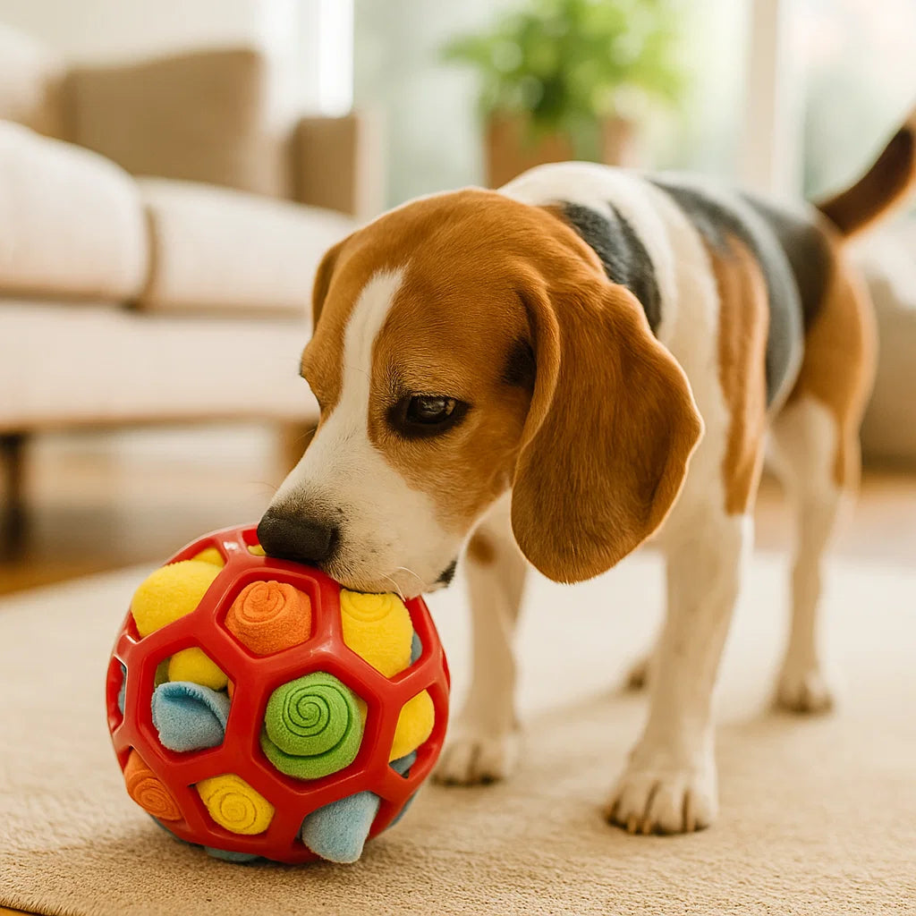 Interaktiver Leckerliball für Hunde