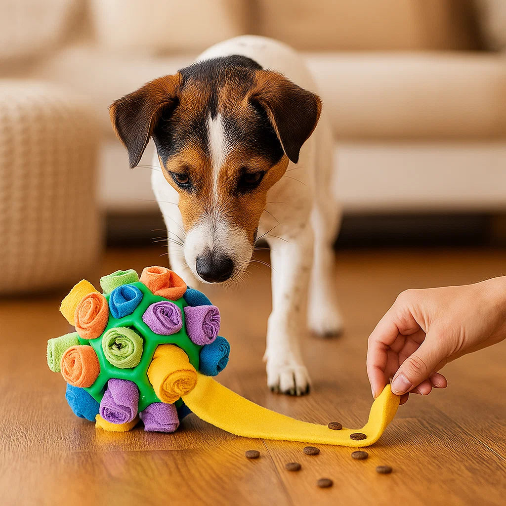 Interaktiver Leckerliball für Hunde