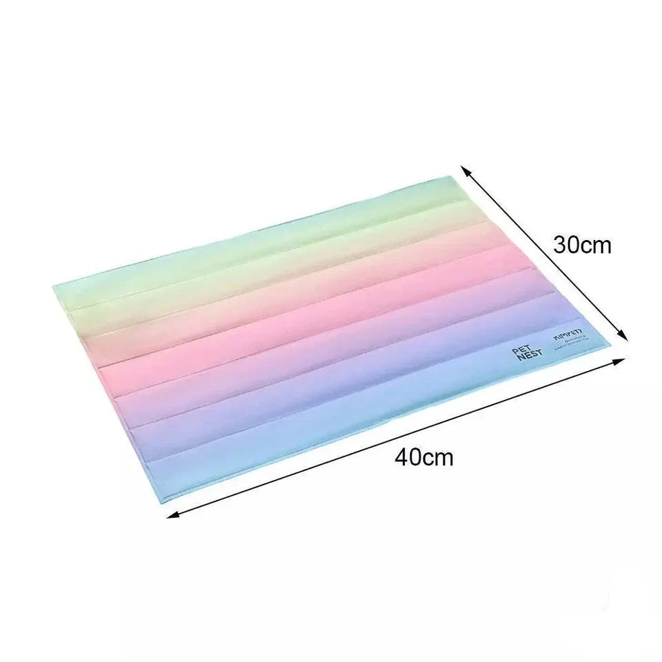Regenbogen Chill-Matte für Haustiere