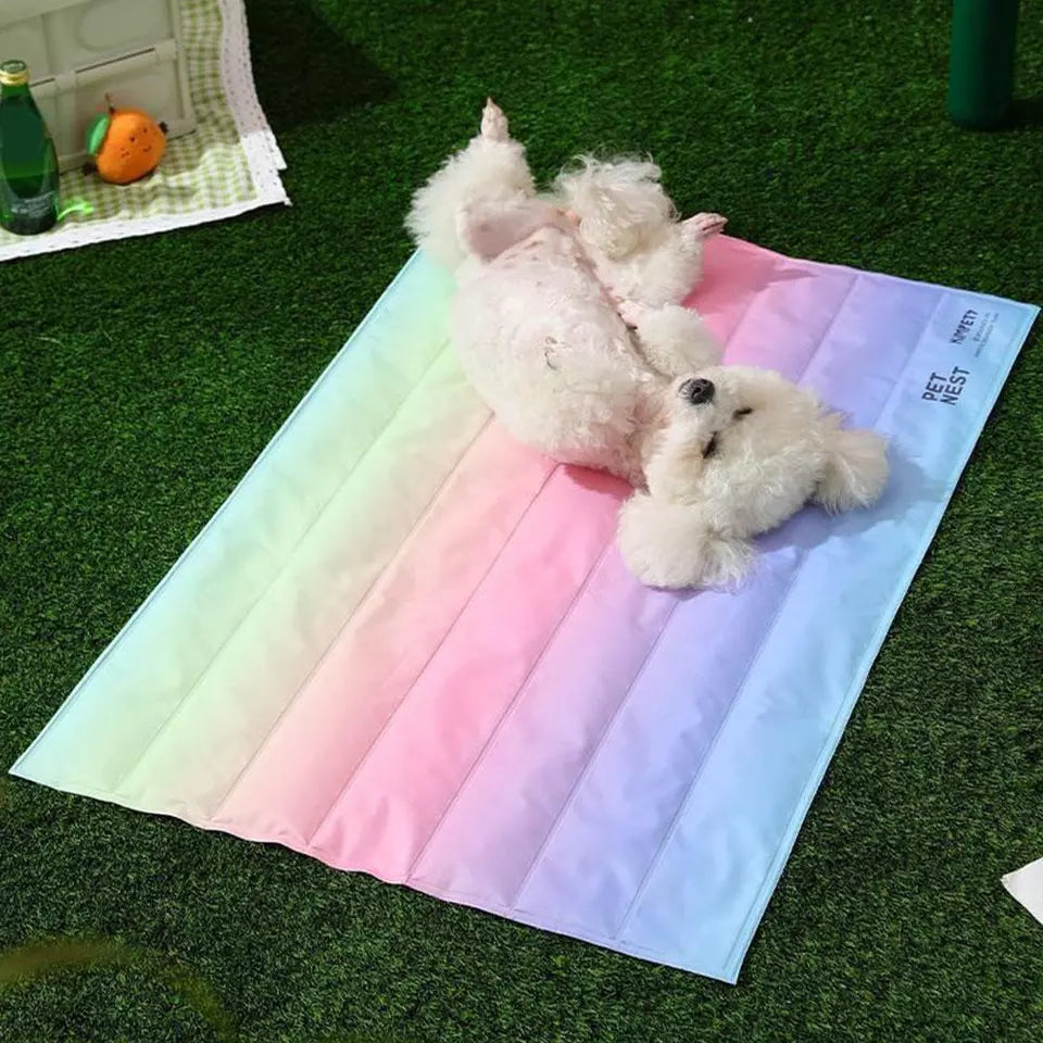 Regenbogen Chill-Matte für Haustiere