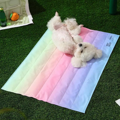 Regenbogen Chill-Matte für Haustiere