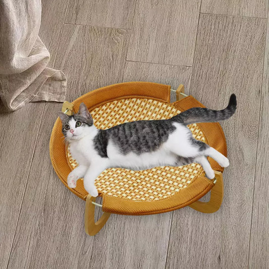 Rattan Katzen Hängematte mit Kühlfunktion